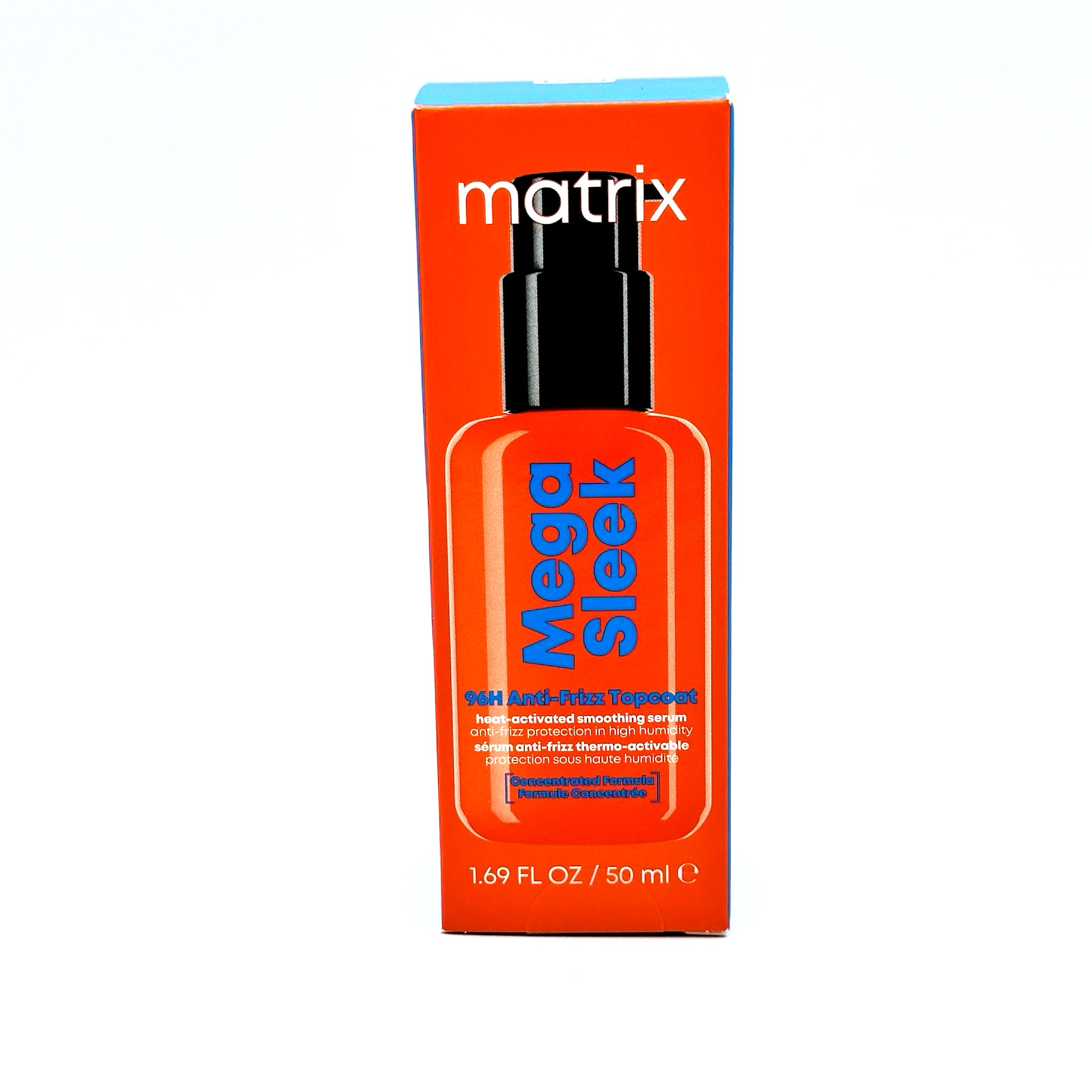 Matrix Mega Sleek 96H Anti-Frizz Topcoat Smoothing Serum - 1.69 FL OZ/50 ml Pump