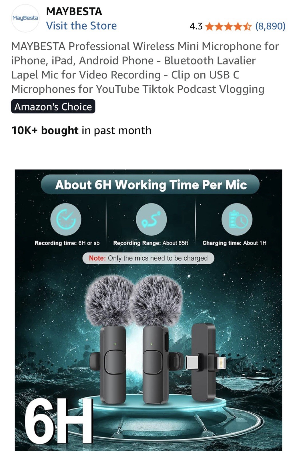 Wireless Mini Lavalier Microphone