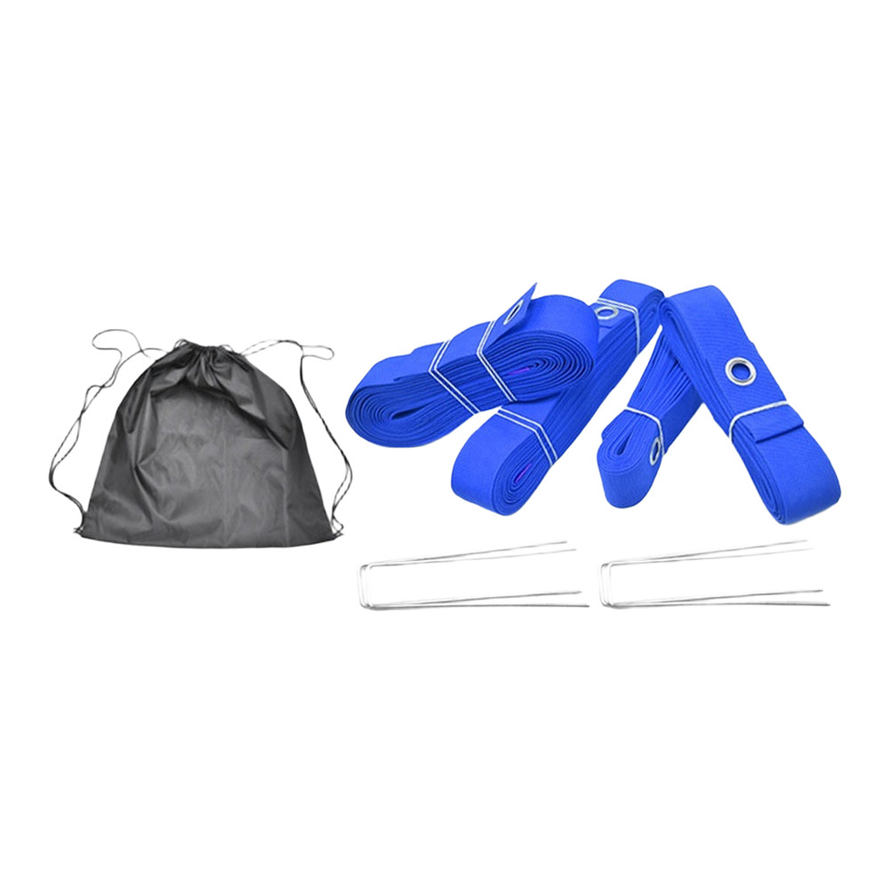 5cm Wide Nylon Volleyball Boundary Rope 8m and 16m Sections with Metal Rings