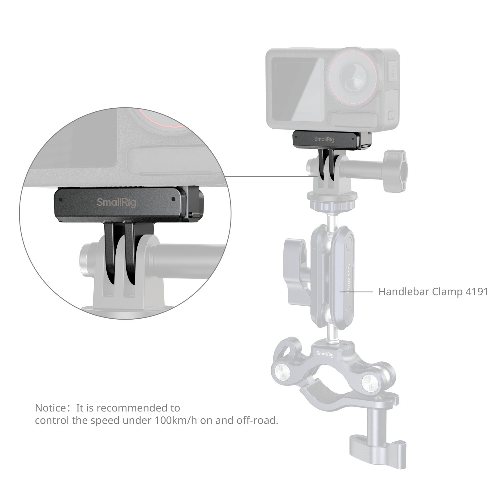 SmallRig Quick Release Mount (2pcs) for DJI Osmo 360/ Action 5 Pro/4/3