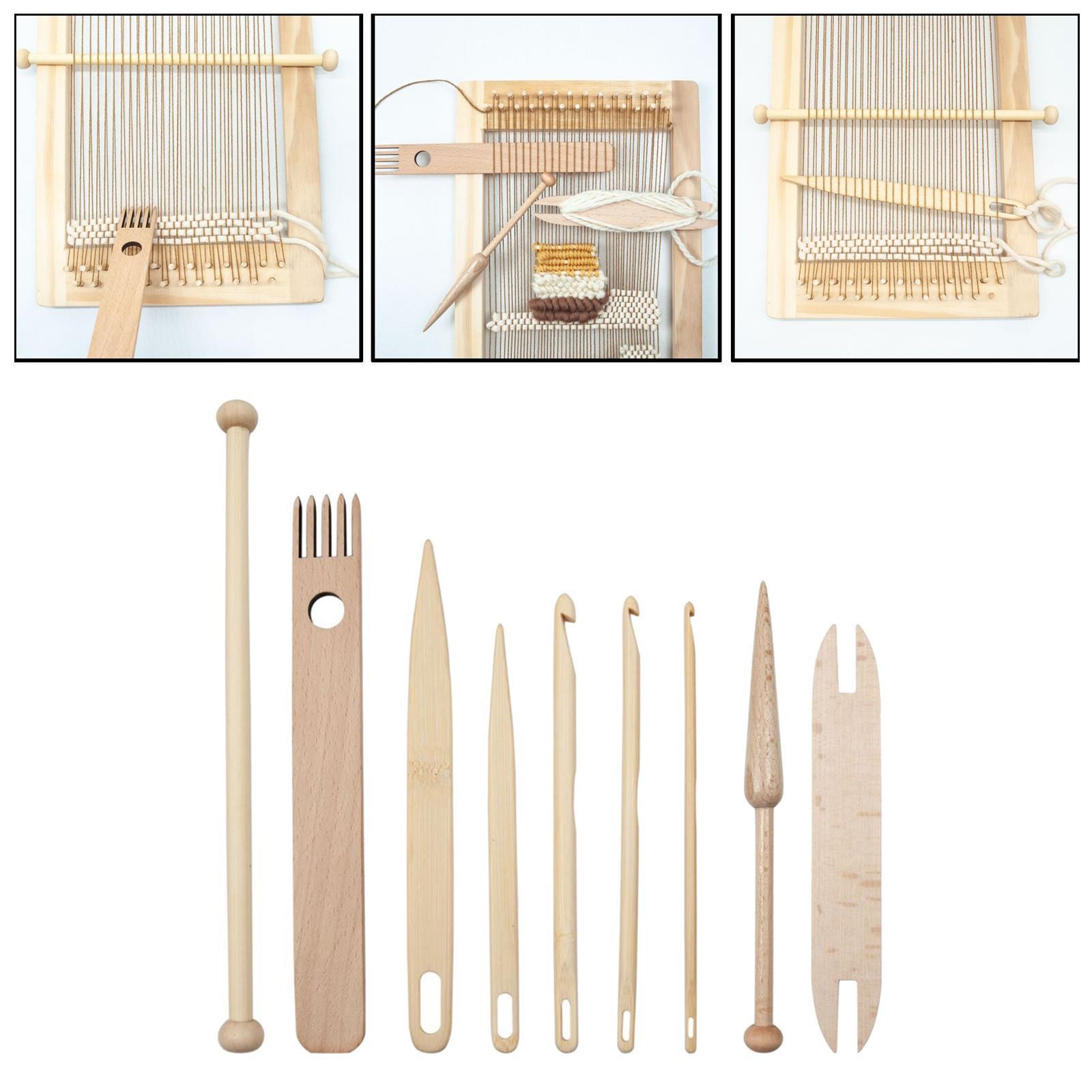 9x Weaving Loom Tools Knitting Tapestry Making Crochet Hooks