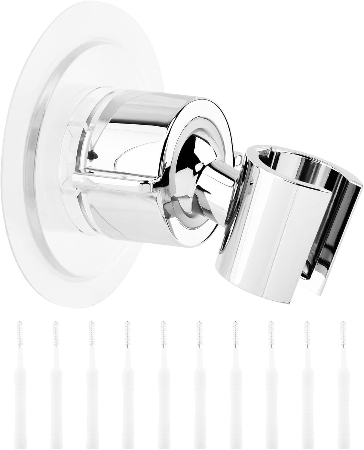 Handheld Shower Head Holder, Adhesive Wall Mount Shower Wand Holder with 10
