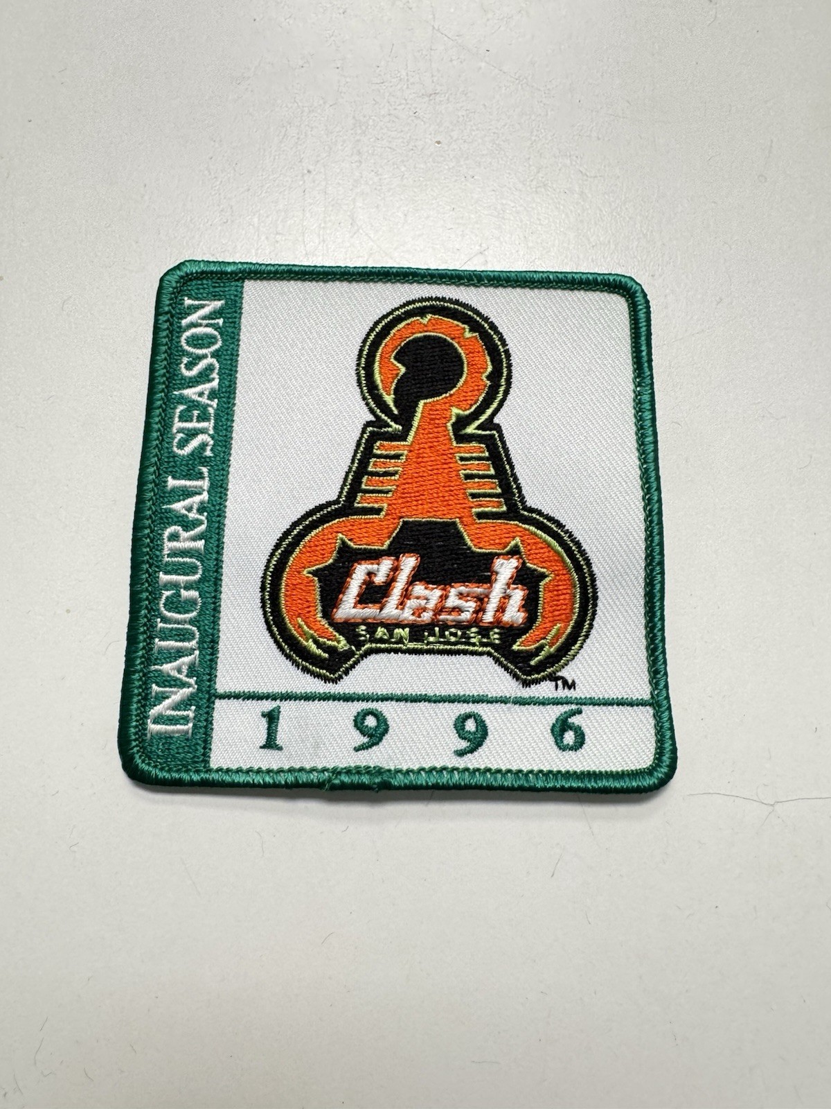 MLS Soccer San Jose Clash 1996 Inaugural Season patch 3.5” x 3.5” - NOS