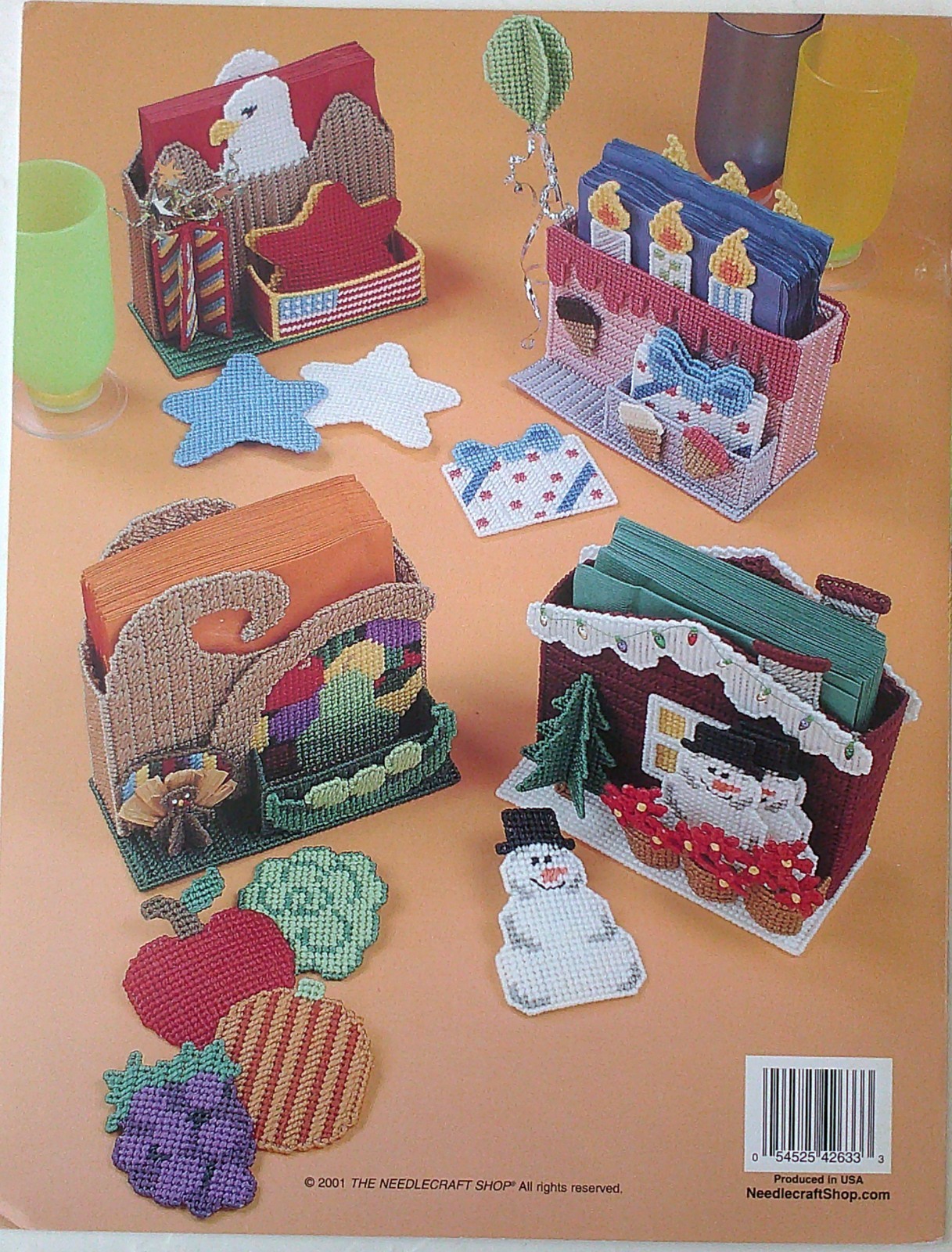 Needlecraft Shop Plastic Canvas Holiday Kitchen Caddies 6 Design Patterns