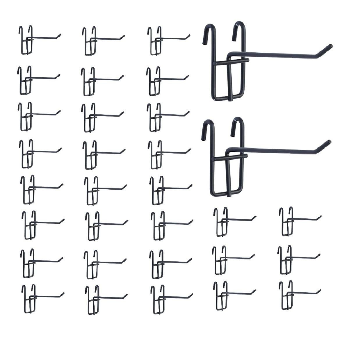 30 PCS 6 Inch Metal Gridwall Hooks Standard Grid Wall Panel Display Hangers