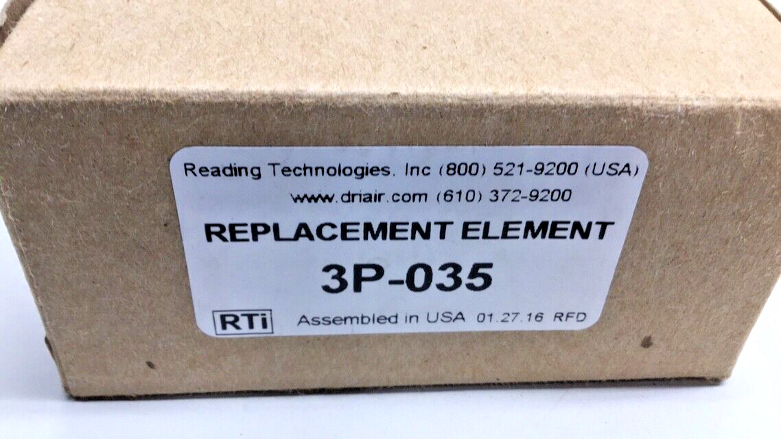 RTI 3P-035 Black Filter Element Reading Technologies 3P035
