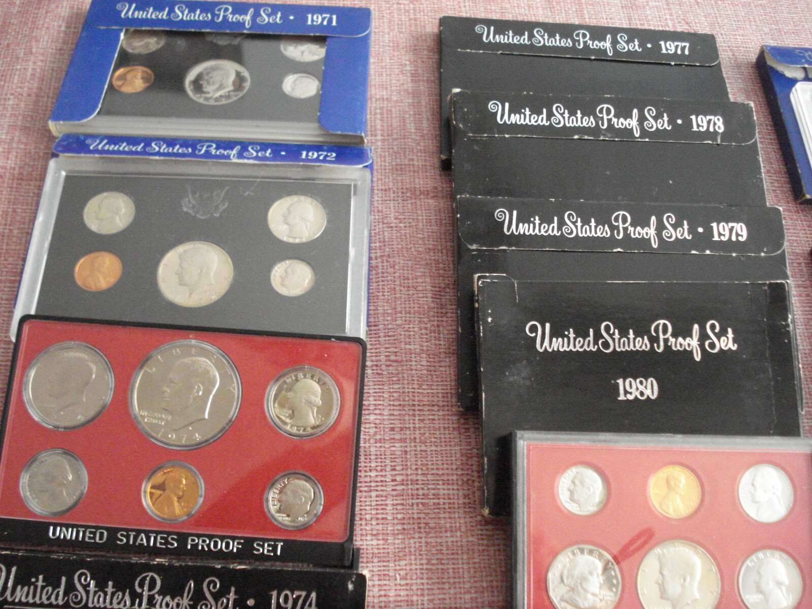 20 BU US MINT PROOF SETS, SOME UNOPENED, ALL SEALED IN CASES, NICE!!