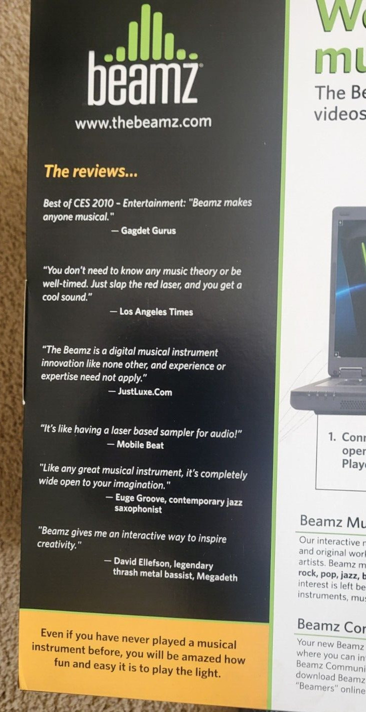 Beamz Interactive Player Model C1, PRO Interactive Music System.