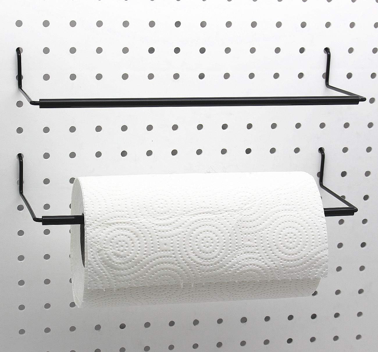 Paper Towel Holder for Pegboard, Extendable, Fit Any Standard Pegboard, Peg Boar