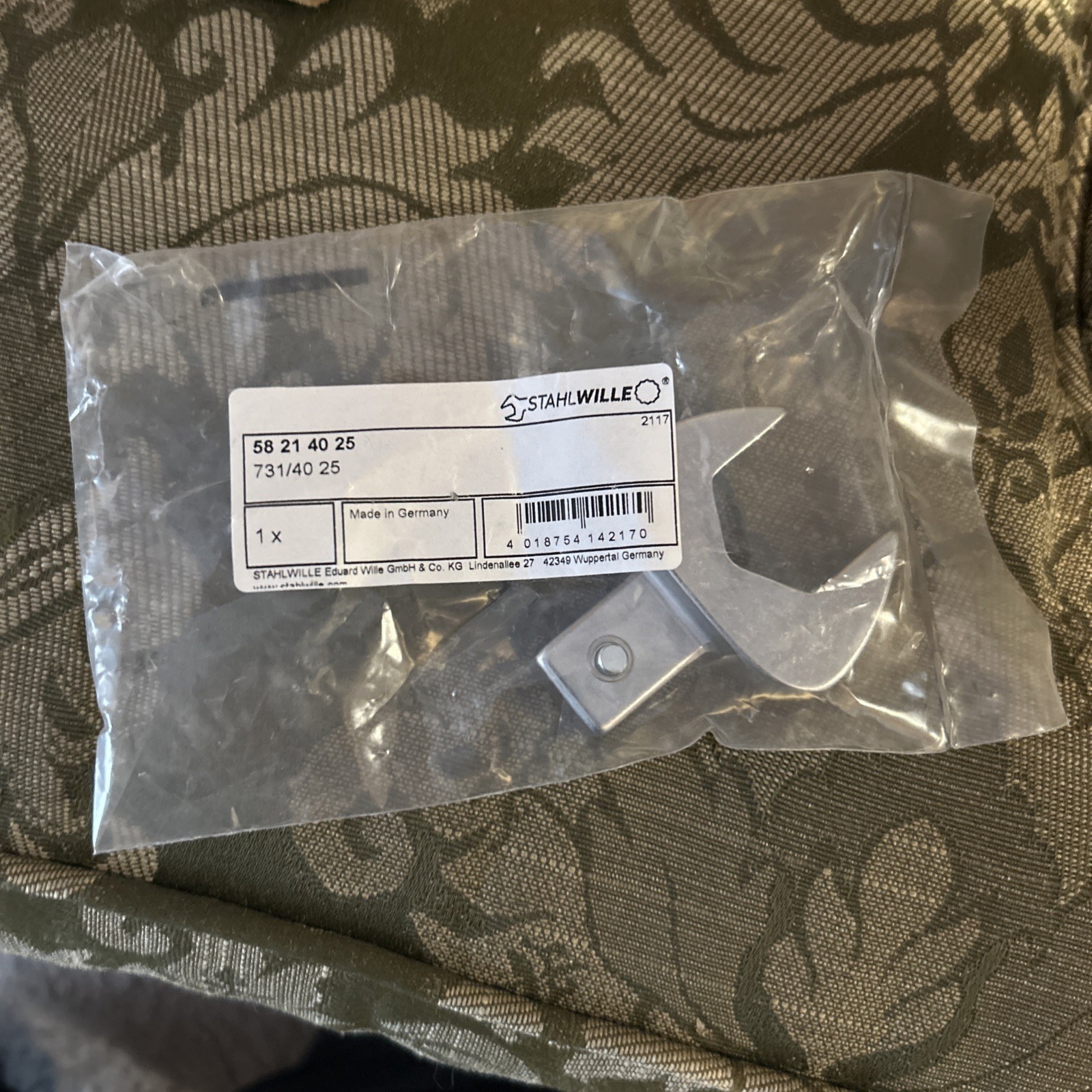 Stahlwille 58214025 731/40 Open ended insert 25 mm, 14x18 mm New Sealed