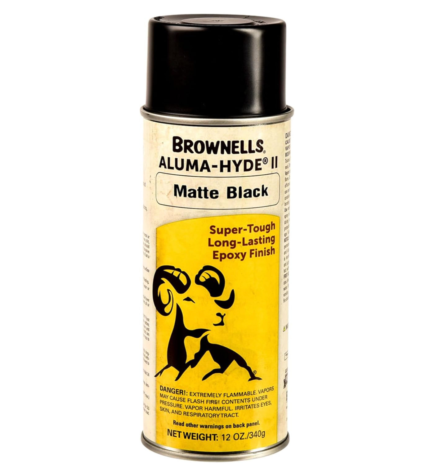 Brownells Aluma-Hyde 2 Epoxy Based Firearms Finish Aerosol Can Matte Black