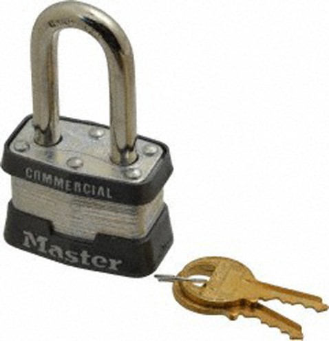 MasterLock 3KALF3753 #3 Long Hasp Laminated Padlock Keyed Alike Key 3753