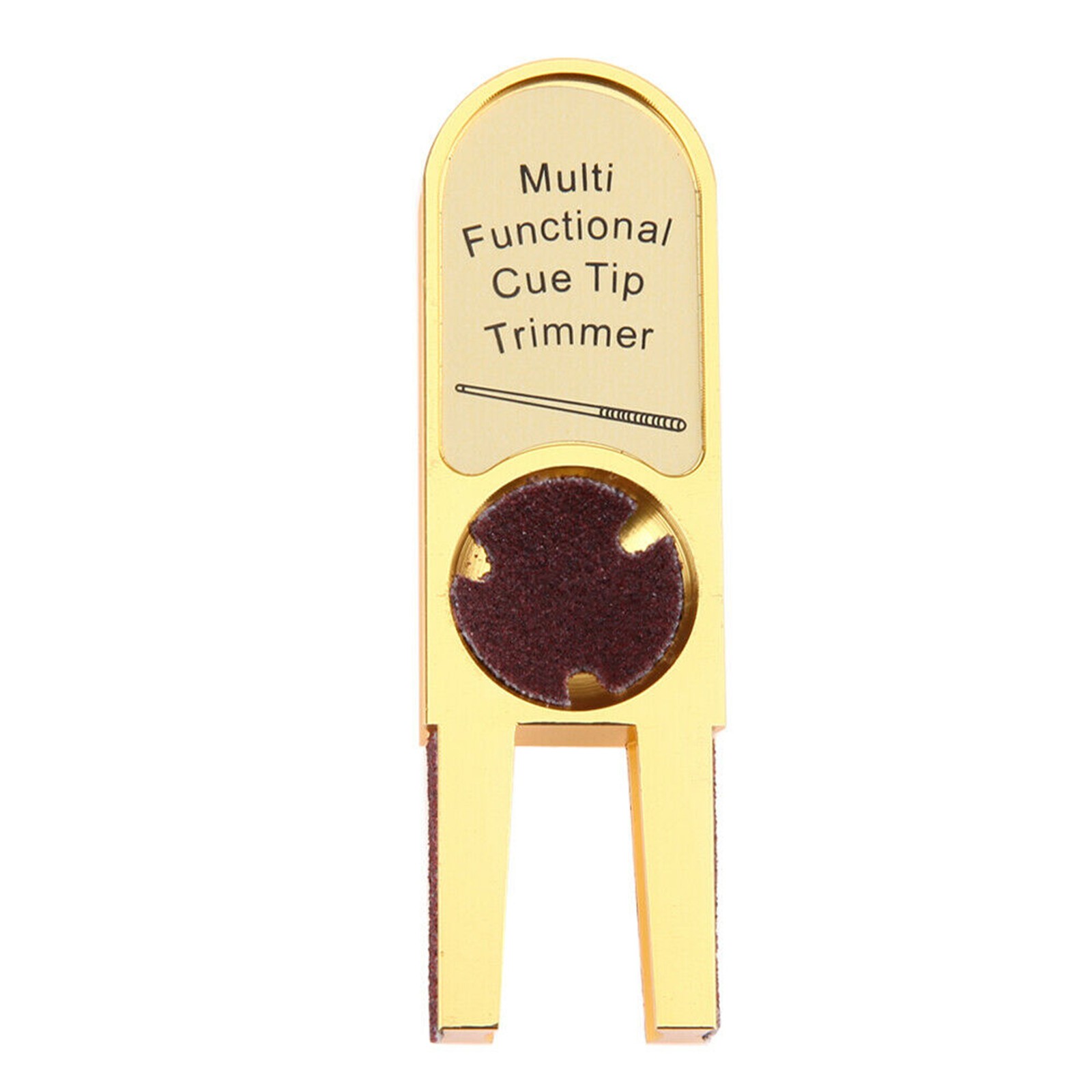 Muti-functional U-shape Billiards Pool Cue Tip Trimmers Repairer Tool