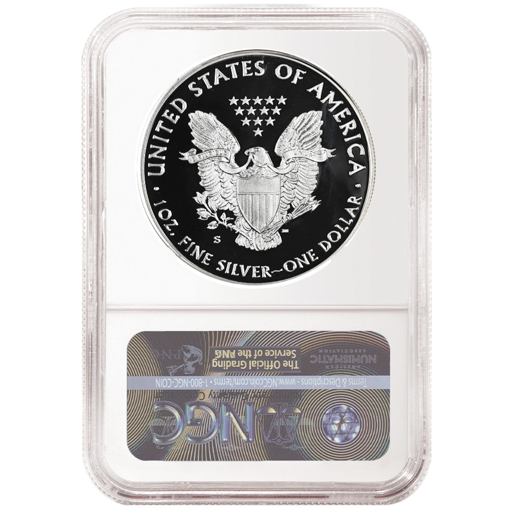 2019-S Proof $1 American Silver Eagle NGC PF70UC Brown Label