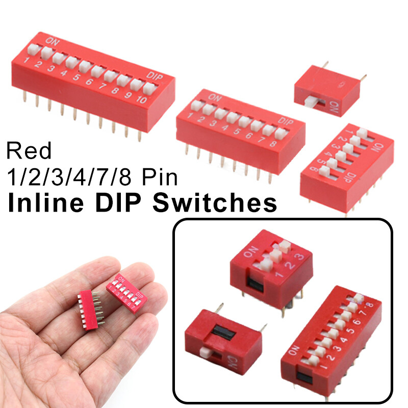 Slide Dip Switch Module 2.54mm DIL PCB Bread Board Piano Key Slide Flat Switches