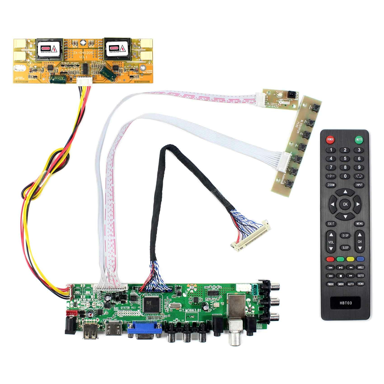 HD USB DTV Board For M215HW01 V0 LM215WF1-TLF1 LM230WF1-TLA1 LM230WF1-TLA3 LCD