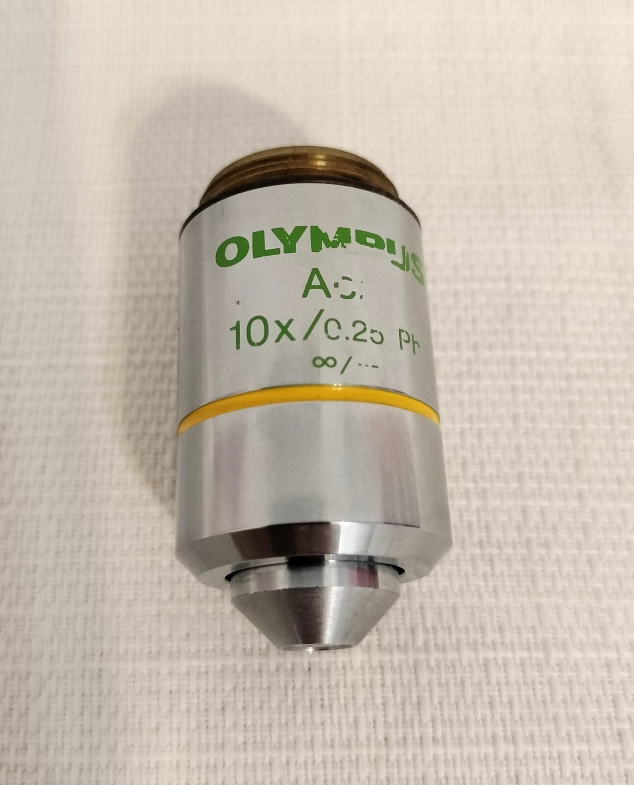 OLYMPUS ACH MICROSCOPE 10X, ACH 10X/0.25 ∞  OBJECTIVE LENS