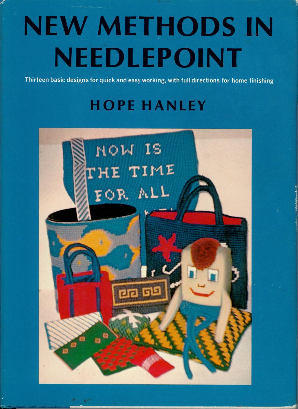 New Methods In Needlepoint By Hope Hanley 1966 Retro 13 Basic Designs Craft Book