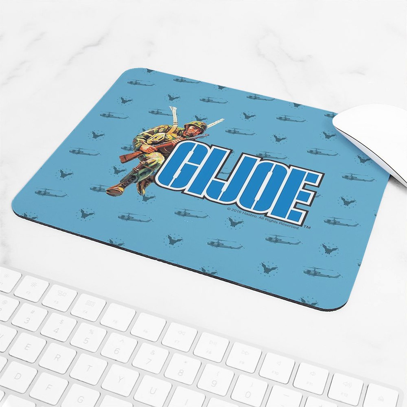 CafePress G.I. Joe Blue Pattern Mousepad (101965025)