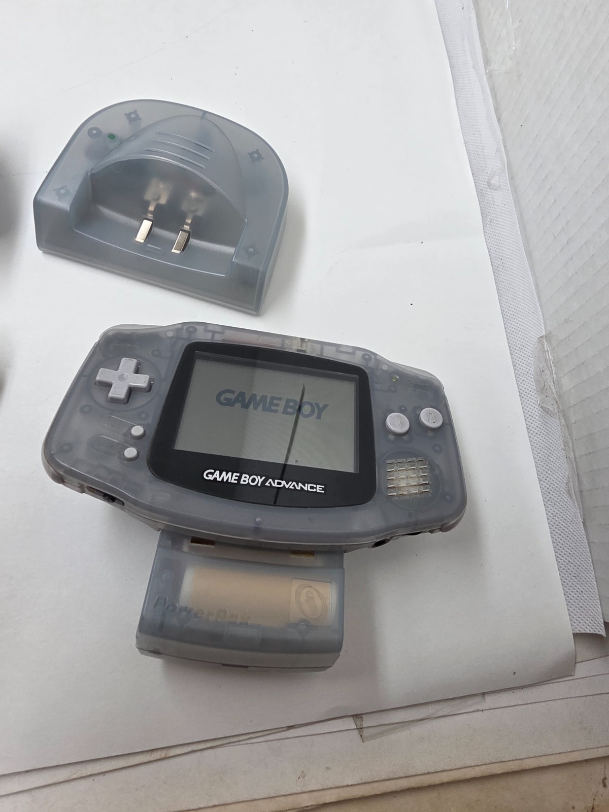 NEW Glacier Blue 8 Hr Rechargeable Battery Power Pak for the Game Boy Advance