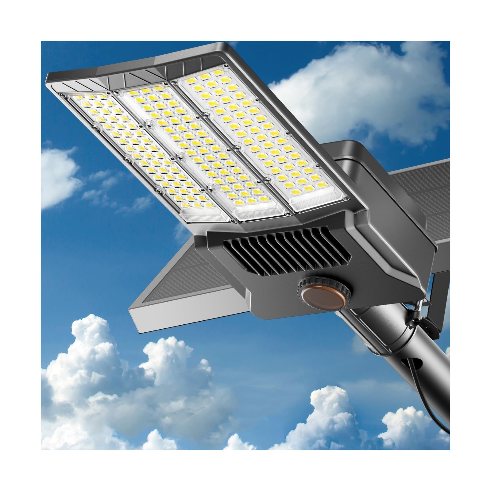 8000W Solar Street Light, Commercial Grade Street Lights Outdoor Dusk to Dawn...