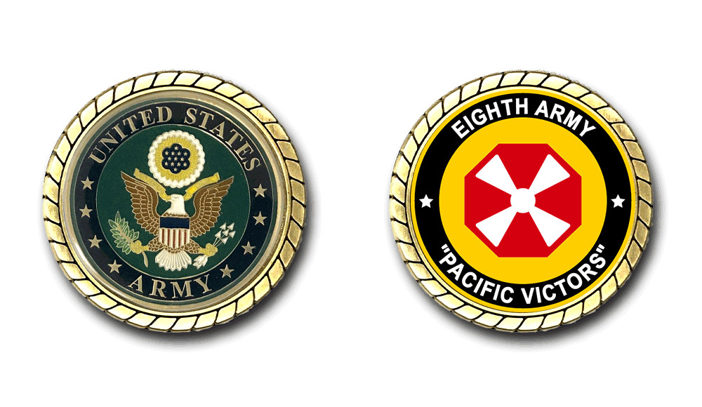 US Army Eighth Army Challenge Coin Officially Licensed