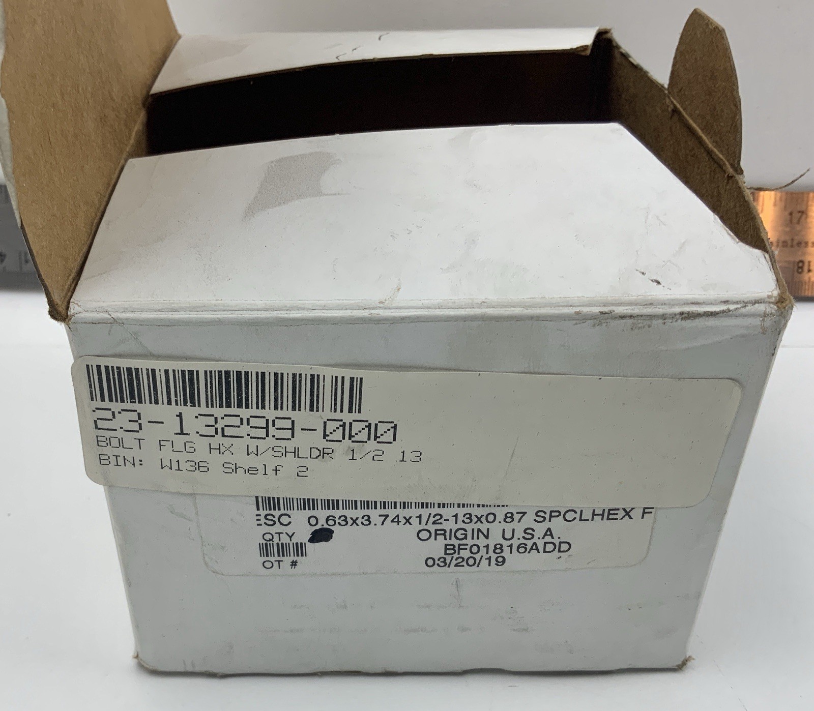Freightliner Flange Bolt 23-13299-000 Zinc Grade 8 1/2"-13X4-5/8" 3.75" Shoulder