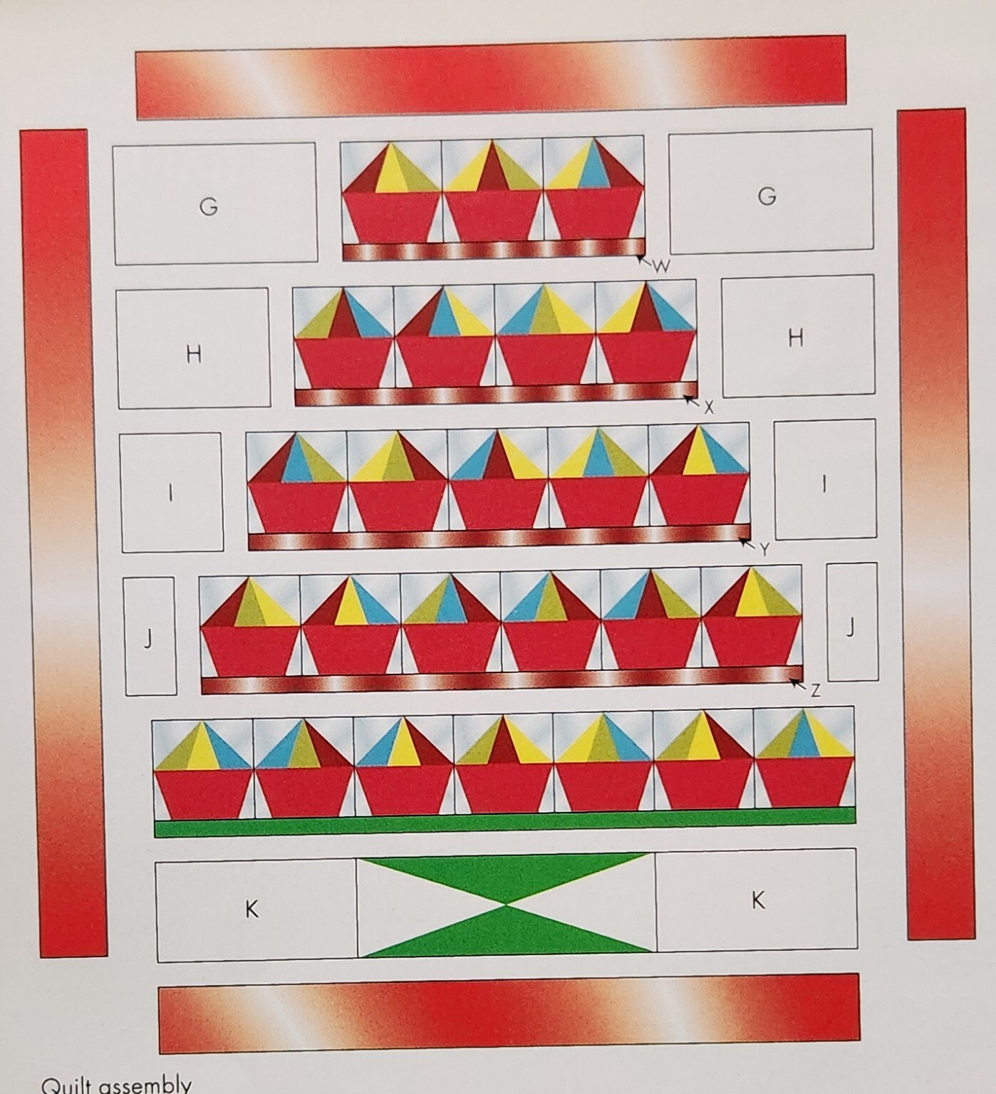 "Cupcake Celebration" Set Quilt Patterns from 2009 Mag. Intermediate