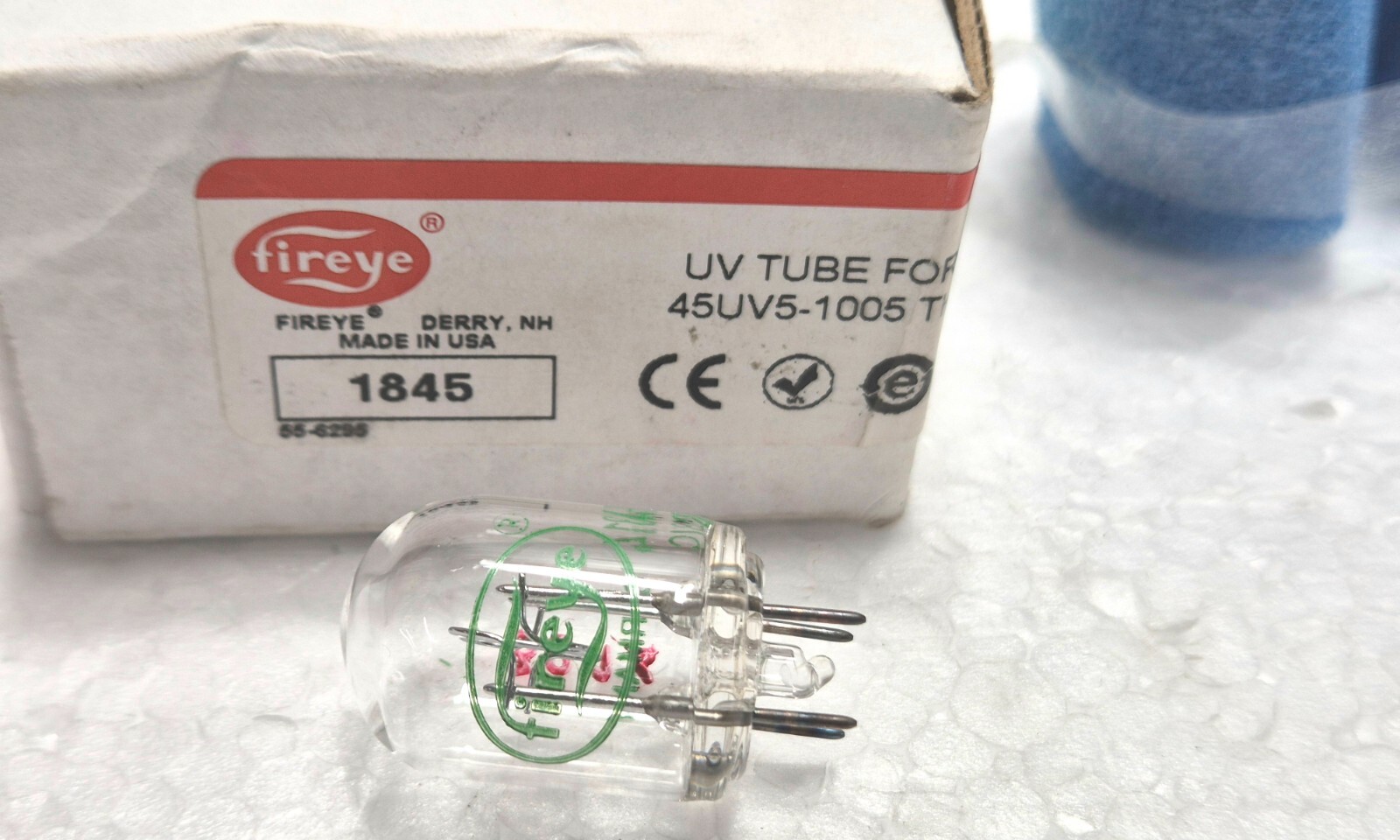 Fireye UV Tube 4-314-1 For 45UV2, 45UV3, 45UV5-1005 THRU 45UV5-1009