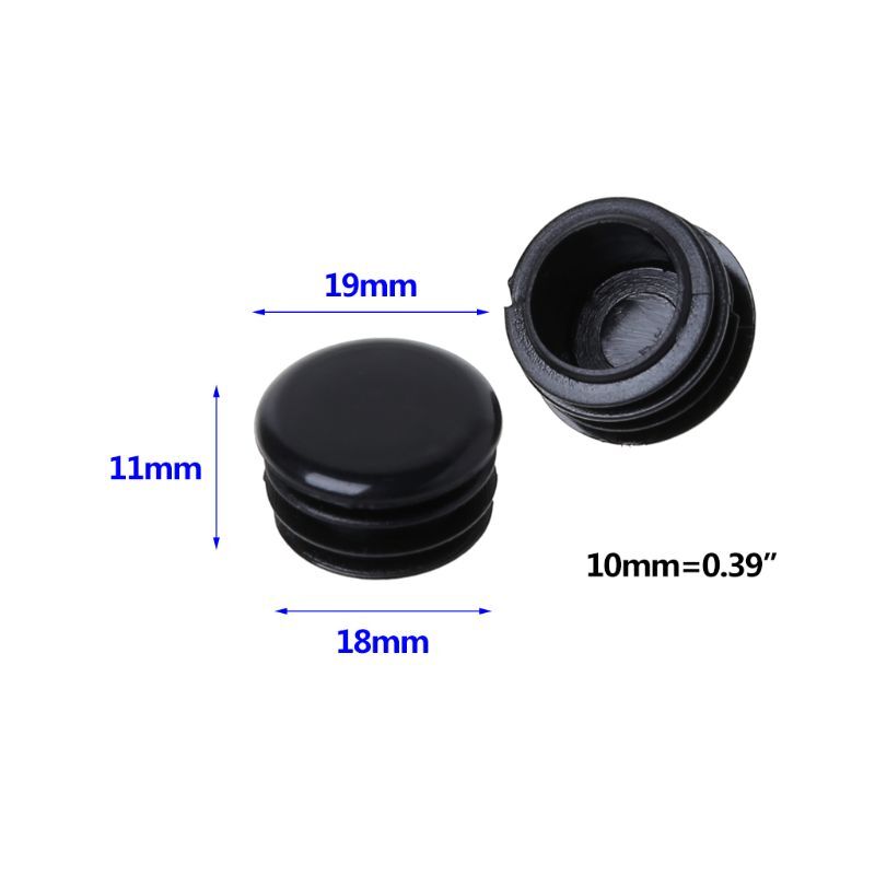 2 Pcs/Set Handlebar Cap Plug Dustproof Grips End Bar Plugs Plastic Stopp