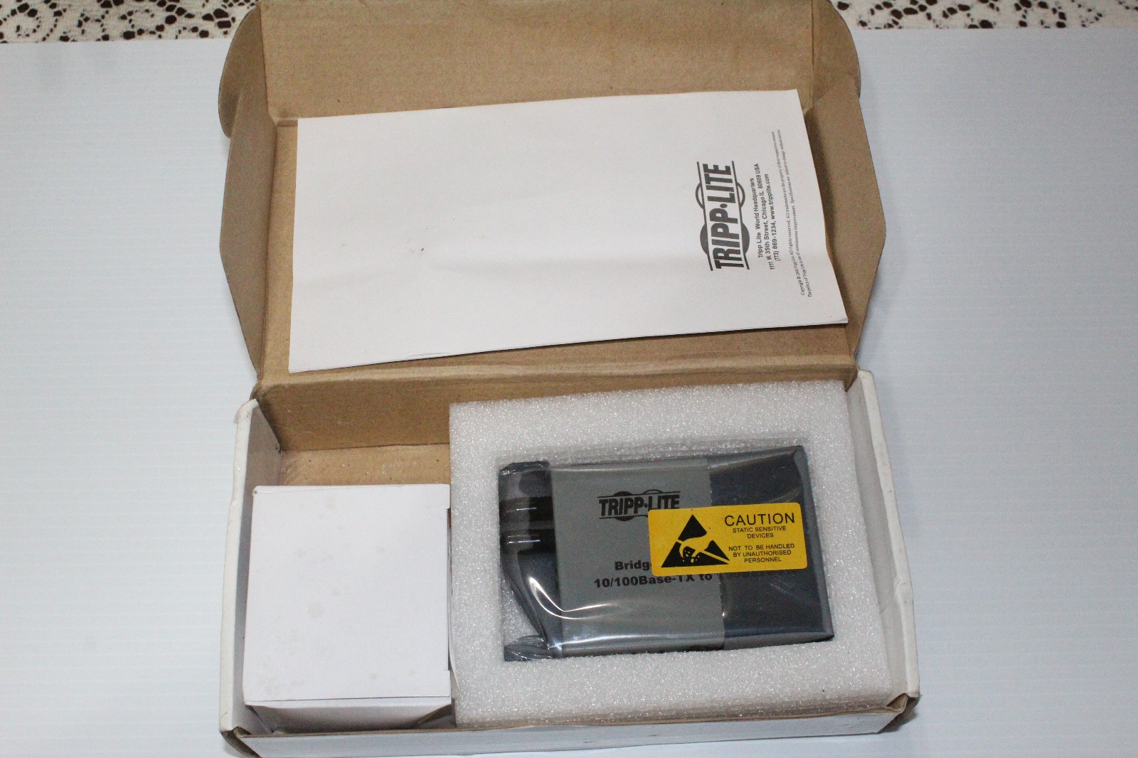 Tripp Lite N784-001-ST Media Converter 10 100 Fiber Optic To Utp 2Km Length