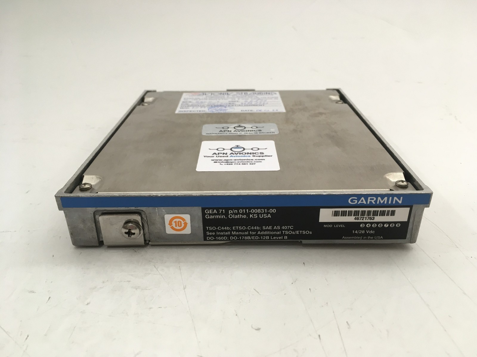 Bendix/King GEA 71 - P/N 011-00831-00 - SV - EASA/FAA Dual