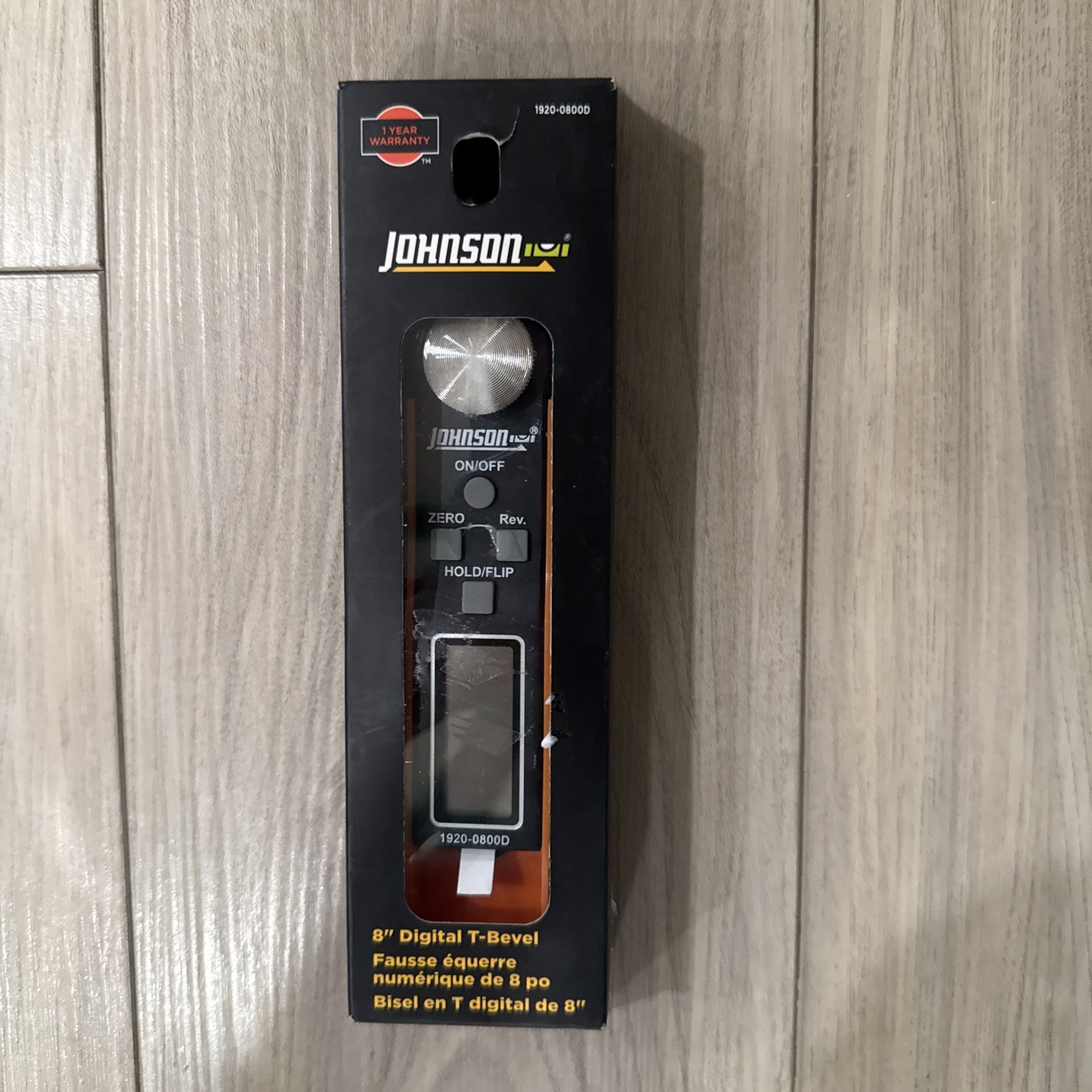 Johnson 8-in Digital T-Bevel Interior and Exterior Angle Finder
