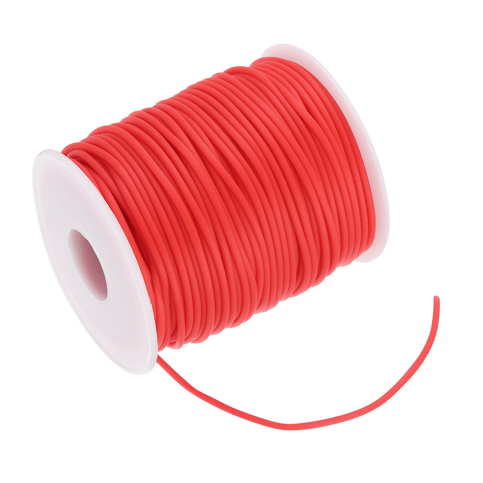 54.7 Yards Hollow Pipe Tubing Rubber Cord Knitting Barber Cord Red