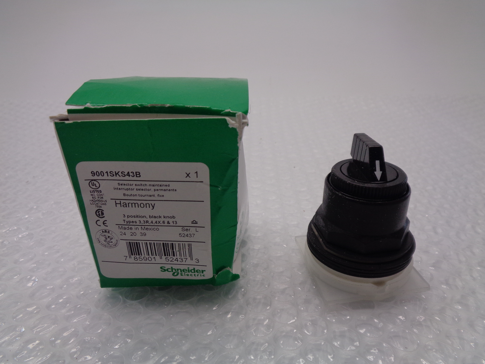 SCHNEIDER ELECTRIC 9001SKS43B SELECTOR SWITCH NSMP