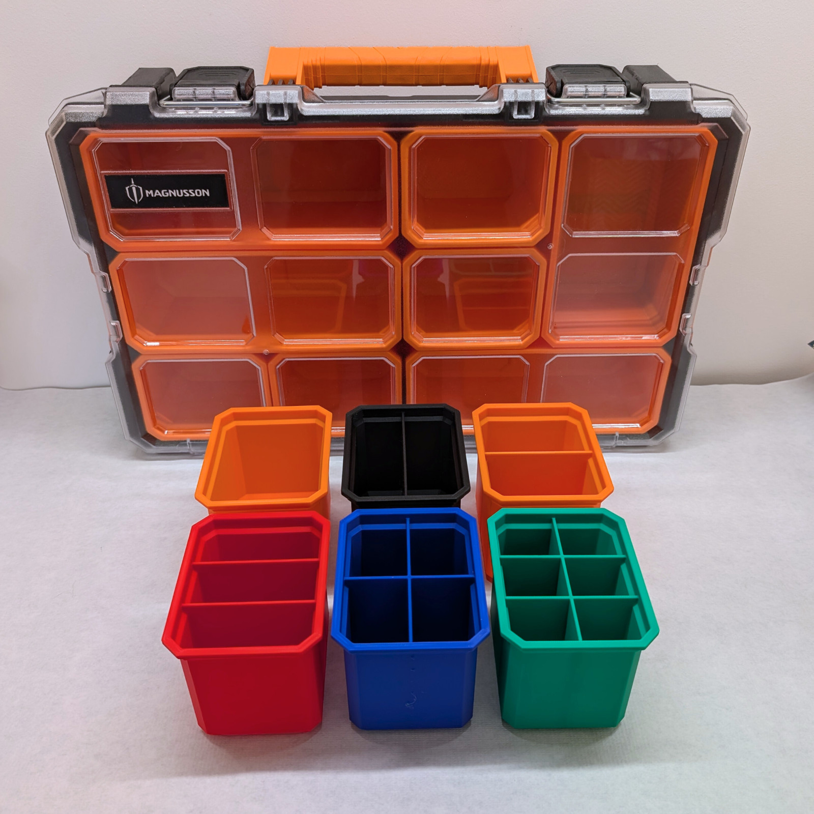 Interlocking Organiser 17 3/4" x 11 1/2" Bins With Integrated Dividers