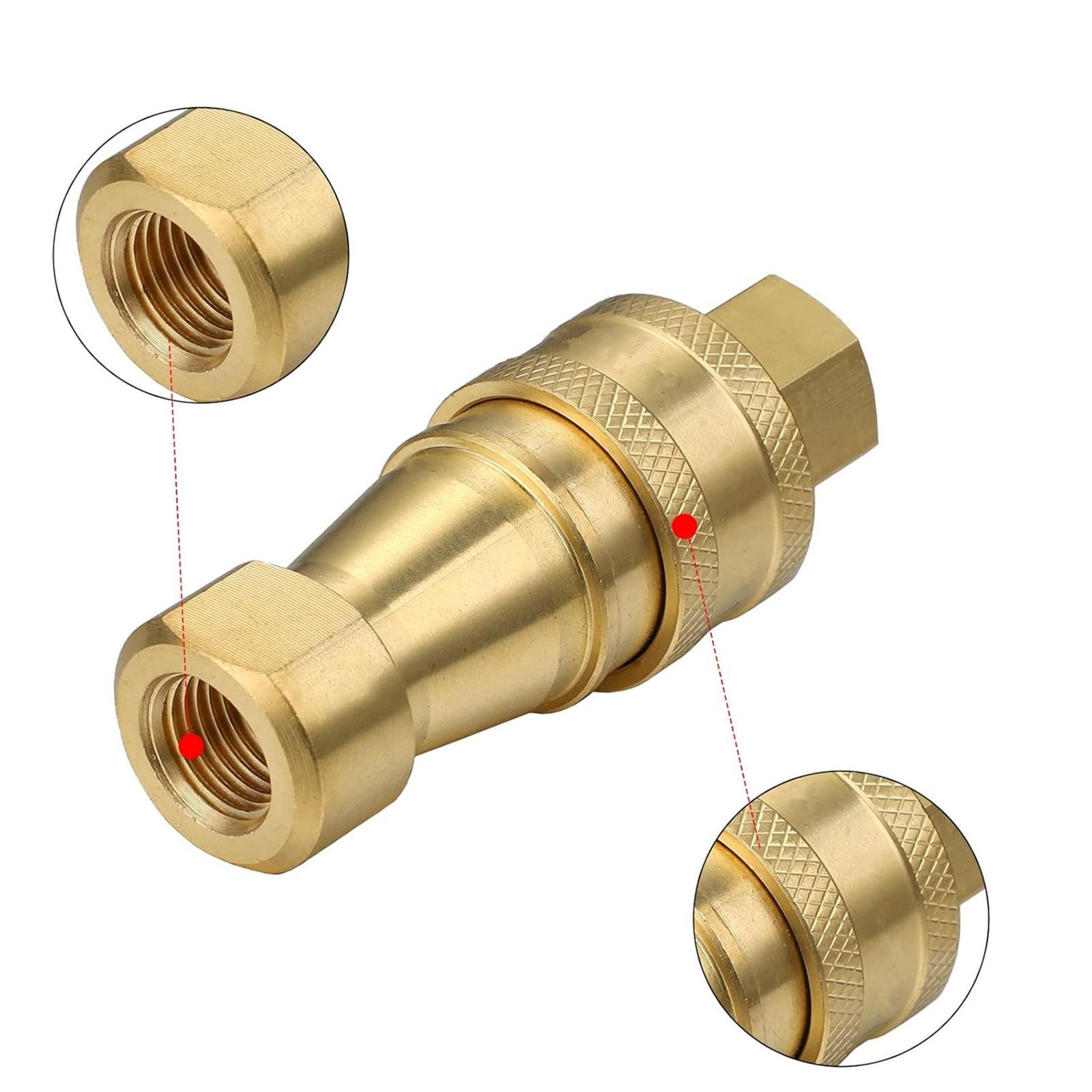 Reliable 1Pack 1/4" Quick Disconnect Coupler Valve for Carpet Extractors