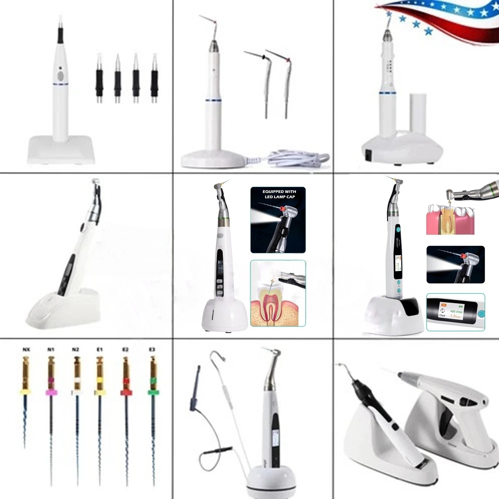 Dental Obturation System /Endo Heated Pen/Gutta Percha Cutter/Niti Rotary Files