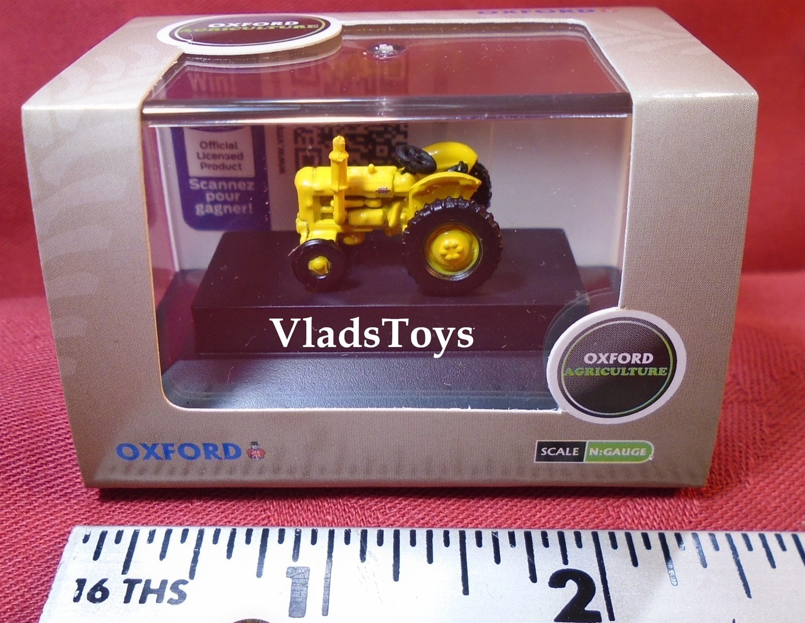 Oxford 1:148 N Gauge Fordson Farm Tractor in Yellow 1946-1970 NTRAC003