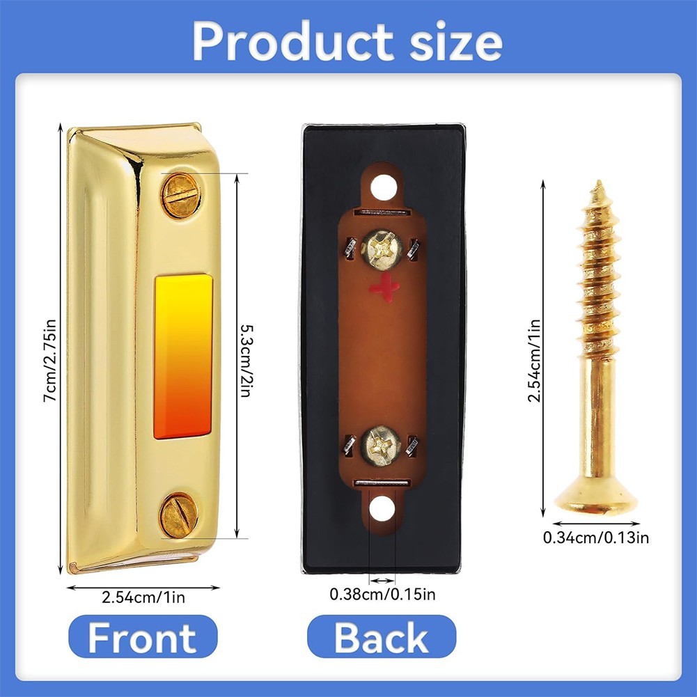 Home Use Wired Doorbell Button with Light for Clear Identification at Night