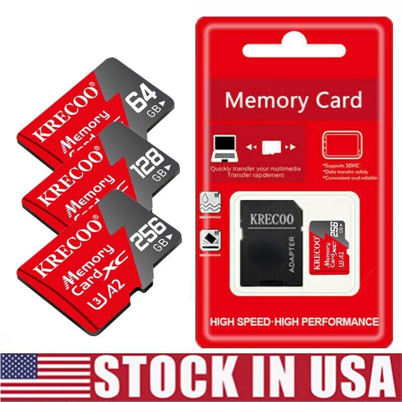 256GB 128GB Micro SD Card Memory Card Class 10 Fast 4K Flash TF for PHONE Lot