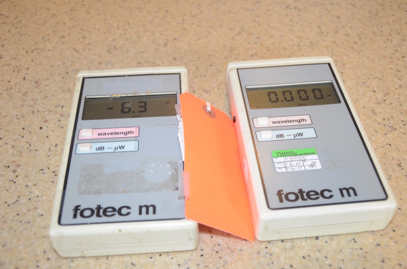 Fotec M Fiber Optic Power Meter Lot of 2 Non Working FM310 FM-310 FM