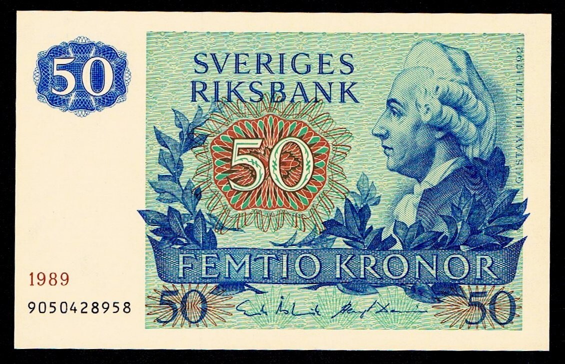 SWEDEN - 50 KRONOR 1989 UNC P 53