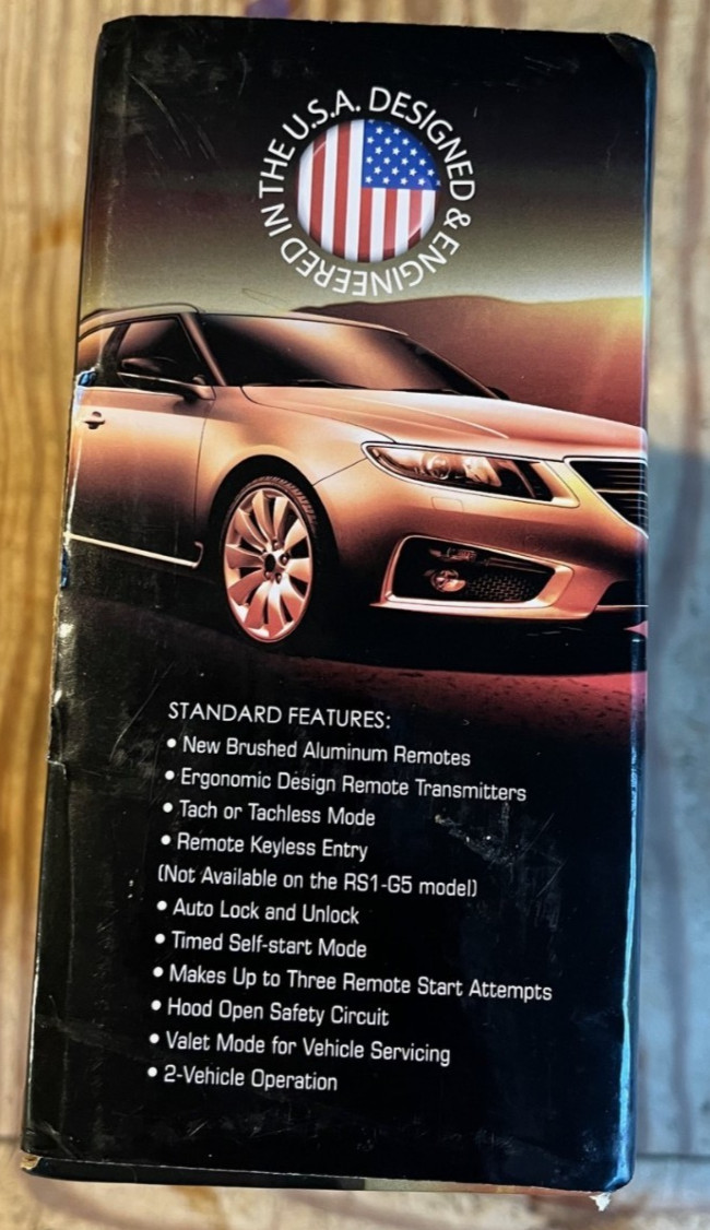 NEW Crimestopper Cool Start RS1-G5 1-Way, 1-Button Remote Start System