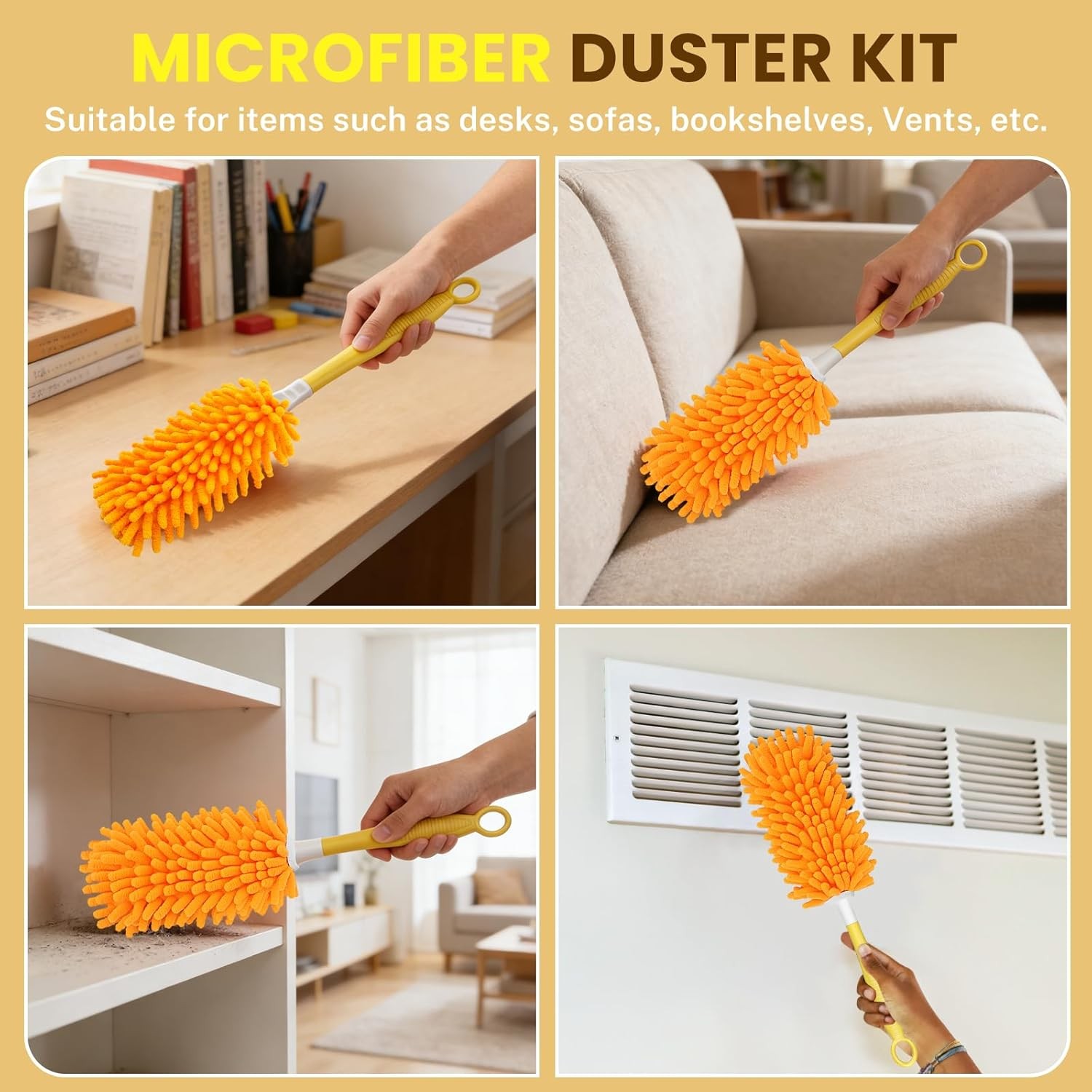 Microfiber Duster Refills for Swiffer Compatible Small Cleaning Tools