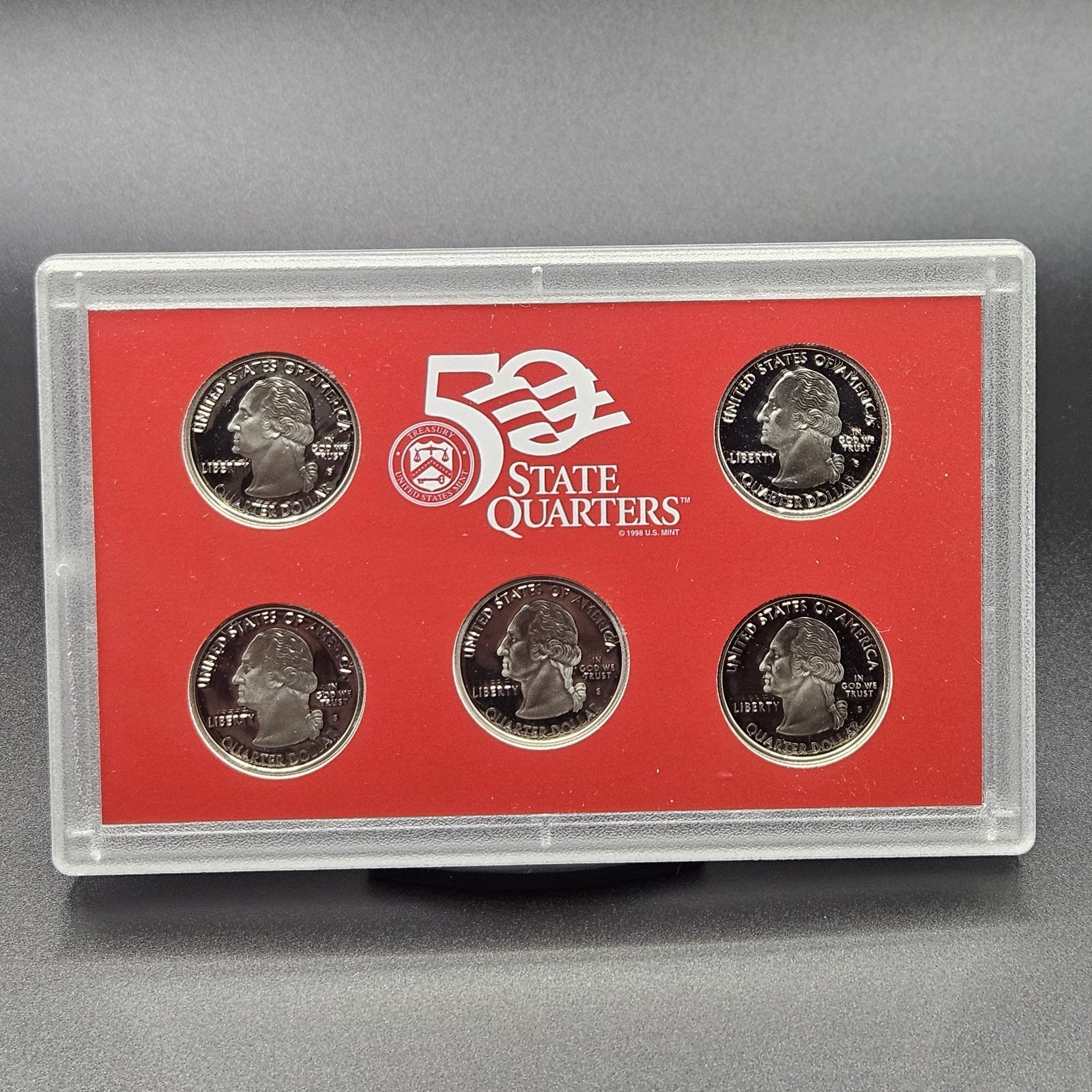 2001 United States Mint Silver Proof Set Complete OGP Box & COA 50 State...