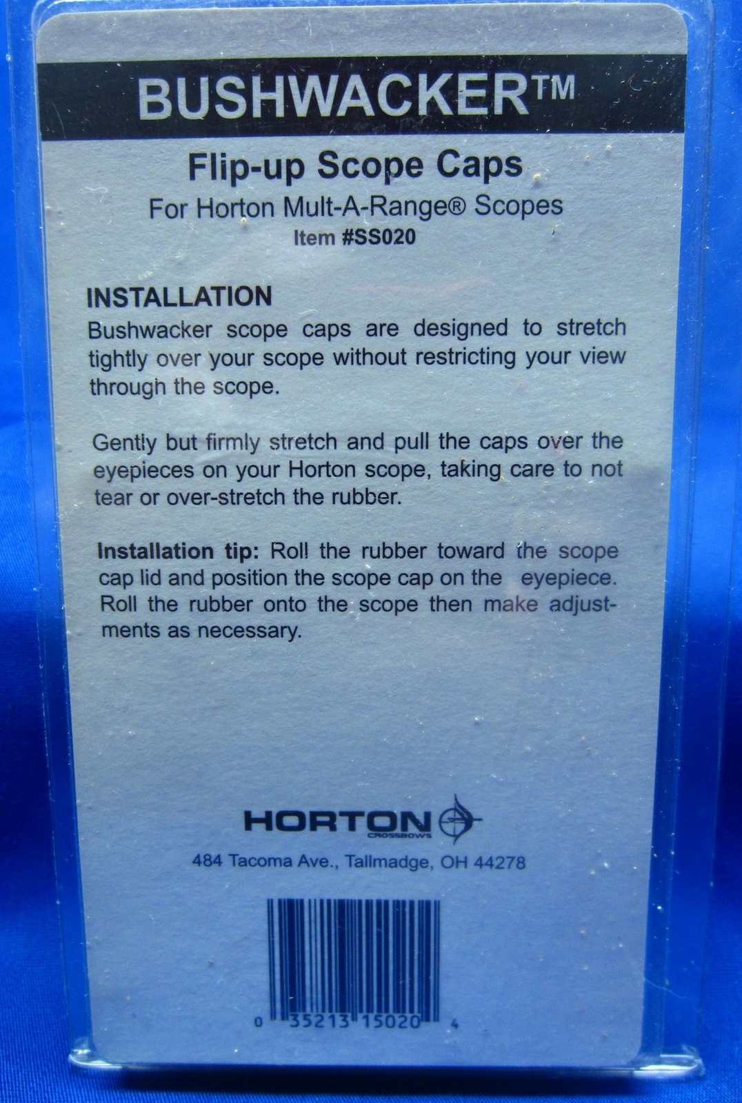 Genuine Horton BUSHWACKER Flip-up Caps for SS047 Mult-A-Range Scope Crossbow
