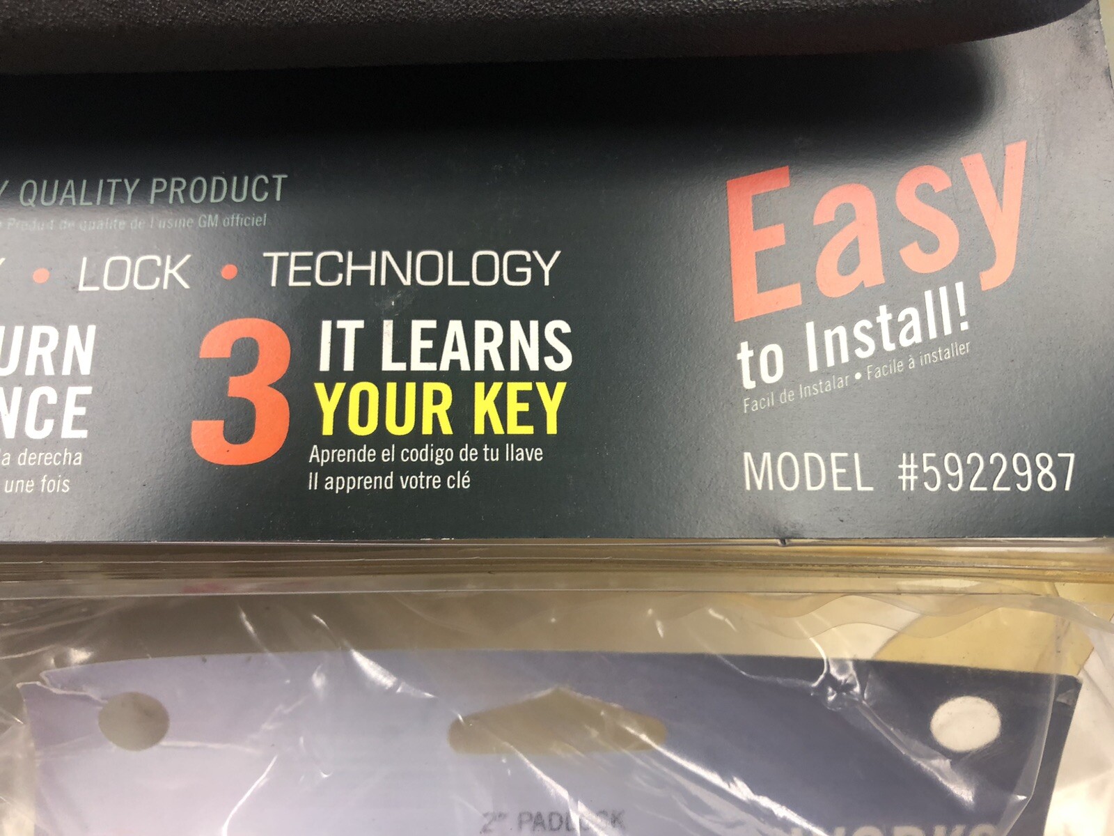Bolt Hitch Locks and Other Locks OPEN PACKAGE