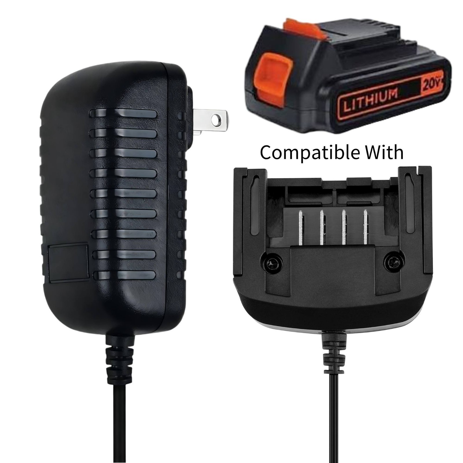 20V Charger For Black and Decker LBXR20-OPE LBXR2020APB LBXR20BT Lithium Battery