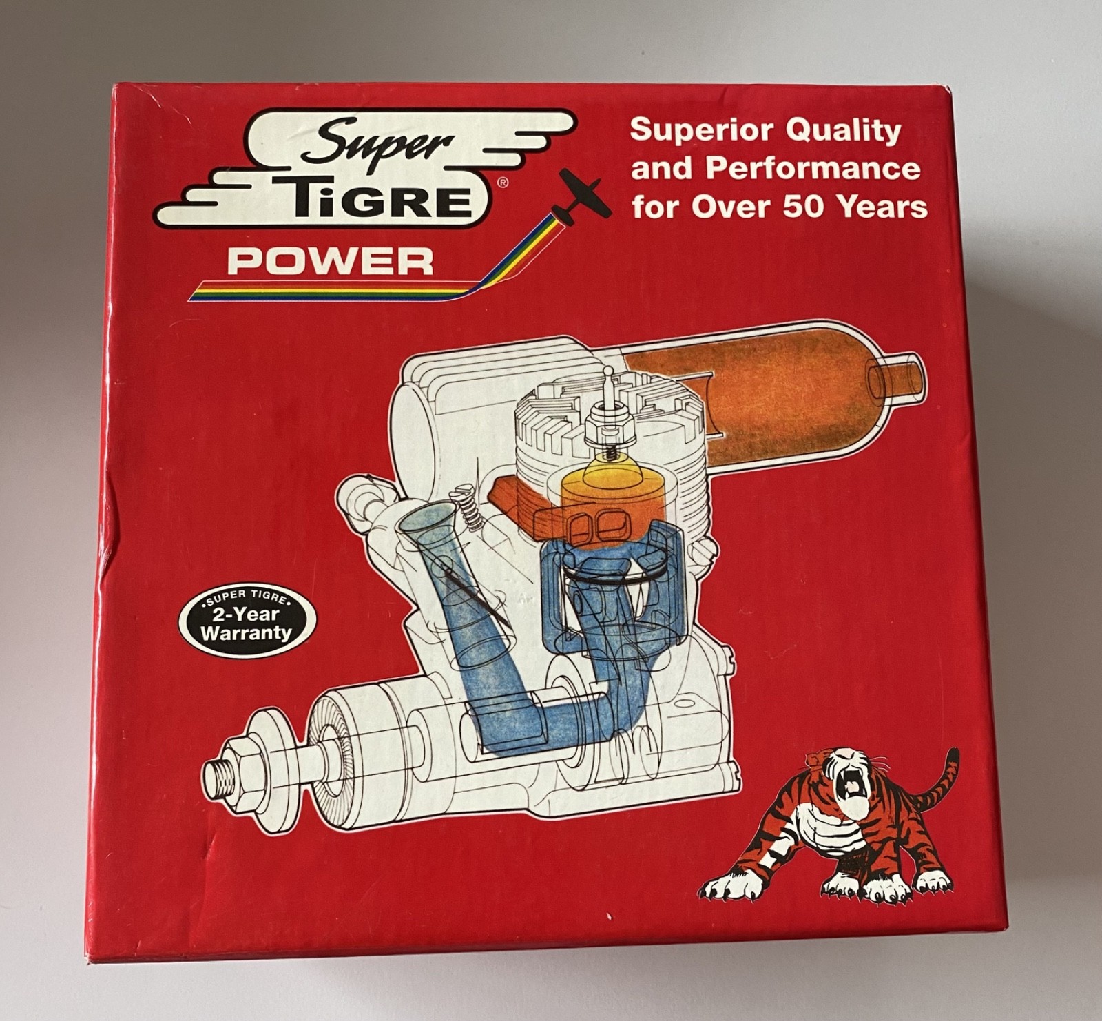 SUPERTIGRE SUPG0150 GS45 WITH MUFFLER AIRPLANE ENGINE